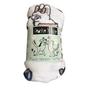 Dog Plush Throw Blanket-Coffee Cups